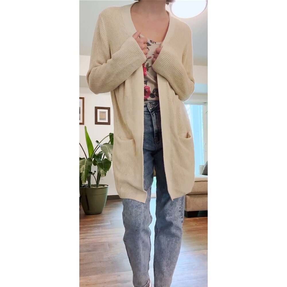 Tan/Cream Old Navy Cardigan